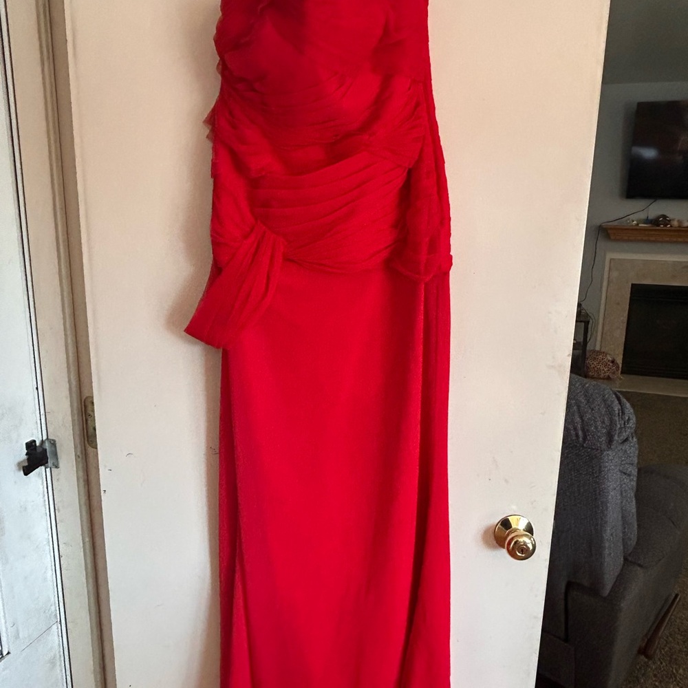 WHIT Strapless Red Dress